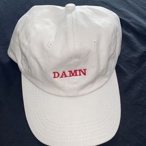 Kendrick Lamar White Damn Hat
